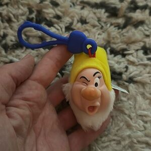 Disney Snow White Sneezy Bag Charm Key Chain McDonalds